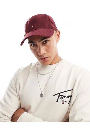 Tommy Hilfiger Flag cord cap in burgundy