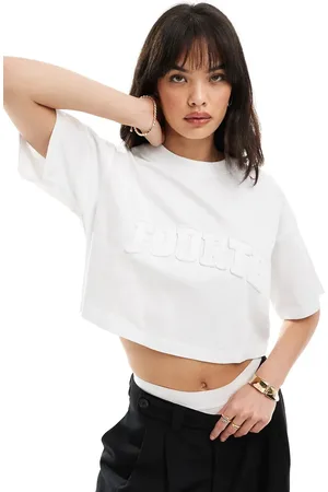 4th & Reckless Applique logo boxy t-shirt in