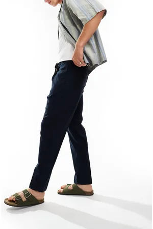 SELECTED Relaxed tapered fit waistband trouser in