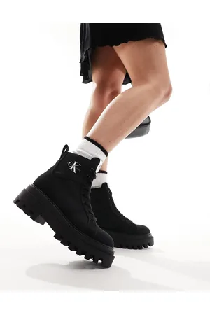 Calvin Klein Lace up combat boots in