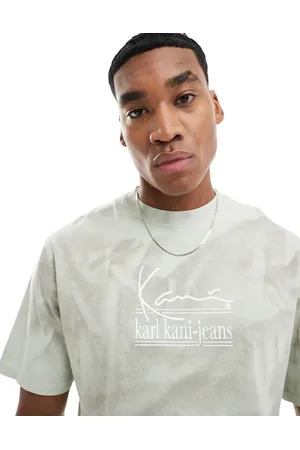 Karl Kani Signature washed military t-shirt in khaki