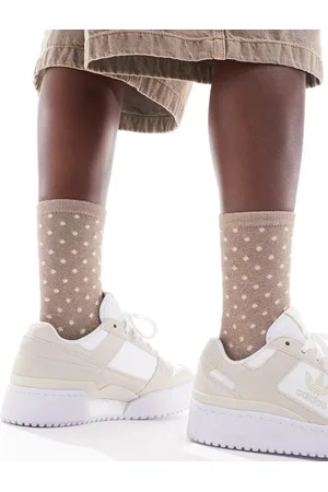 Pieces® Piece glitter sock in beige spot
