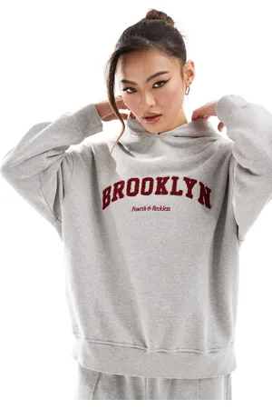 4th & Reckless Brooklyn lounge hoodie in marl