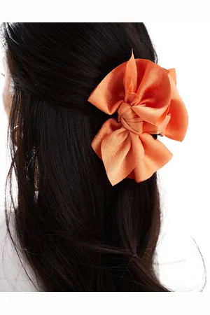 Easilocks X ASOS Exclusive Bow Hair Claw - Orange