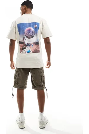 Karl Kani Small signature metaverse block t-shirt in beige