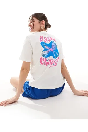 ONLY Game changer back graphic boxy t-shirt in