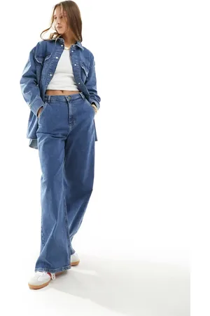 In wear InWear Tonia high waisted wide leg jeans co-ord in vintage