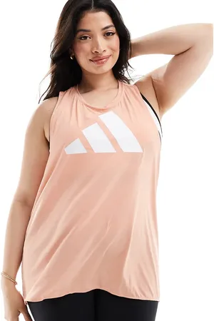 adidas Adidas Training Plus 3-bar logo tank top in