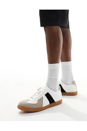 Truffle Collection Minimal tennis trainers in and grey