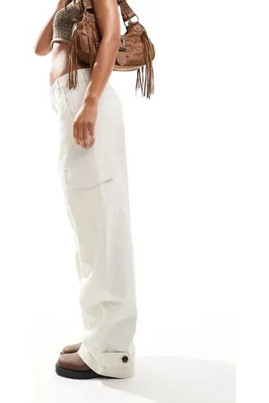 In wear InWear Piri denim cargo trouse in cream