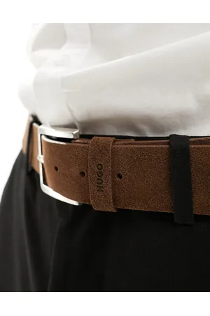 HUGO BOSS HUGO Gionio suede belt in