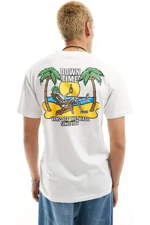Vans Down time back print t-shirt in