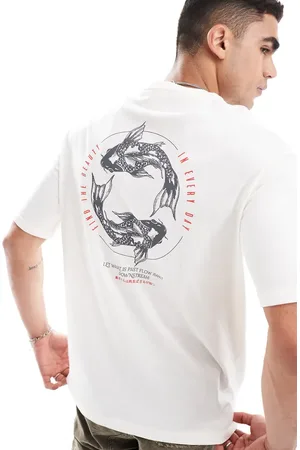 SELECTED Oversized t-shirt with coi back print in