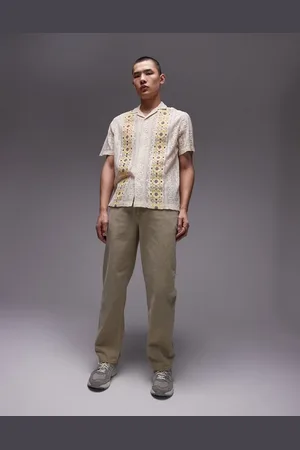 Topman Loose trousers in khaki