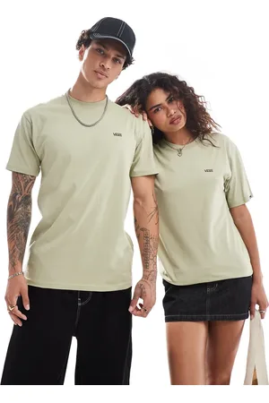 Vans Left chest logo short sleeved t-shirt in beige