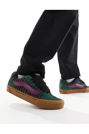 Vans Corduroy Multi coloured Knu Skool Chunky trainer with gum sole