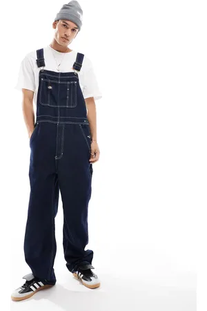 Dickies Classic denim dungarees in dark
