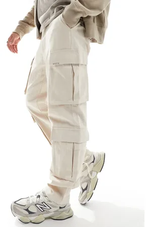 Sixth June Multi tactical cargo trousers in beige