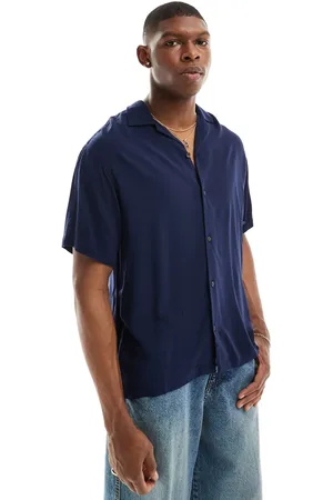 JACK & JONES Revere collar shirt in