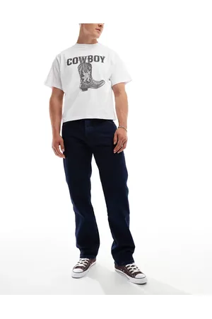 Wrangler 13MWZ original cowboy straight fit jeans in dark wash