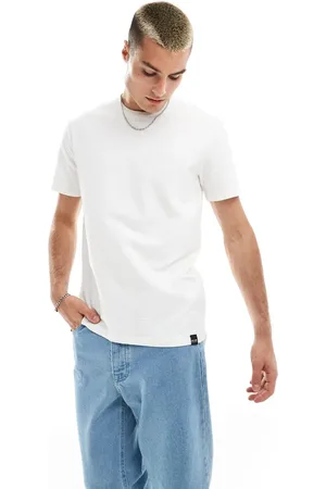 Only & Sons Regular fit seersucker t-shirt in