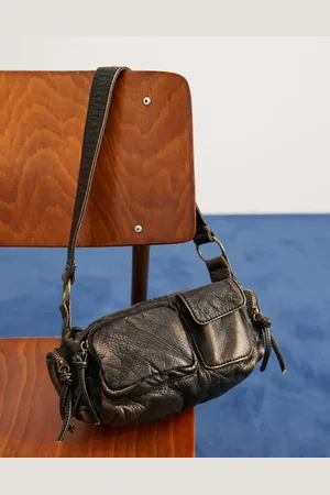ASOS Washed shoulder bag with multi pockets in bronze