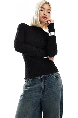 In wear InWear Punta crinkle stretch top in