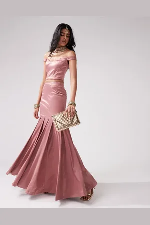 Kanya London Mermaid flare skirt co-ord in mink