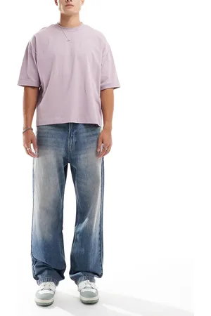 Bershka Baggy fit jeans in washed