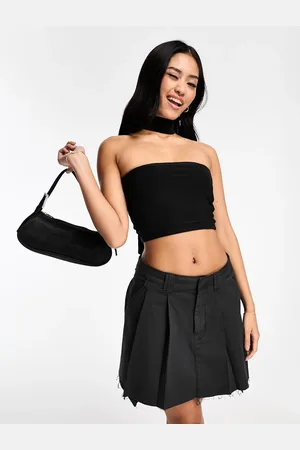 New Look Slinky jersey bandeau with neck tie in