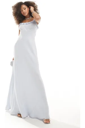 Maids to Measure Bridesmaid slip dress in pale