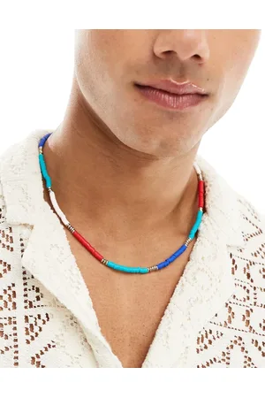 FADED FUTURE Beaded festival necklace in bright