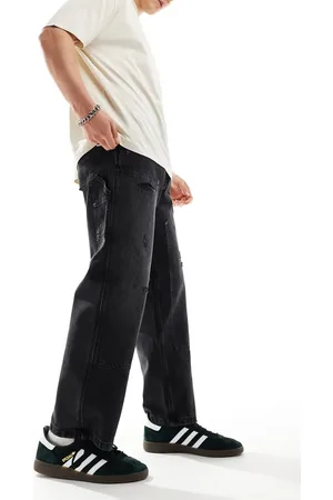 Pull&Bear Carpenter double knee jeans in