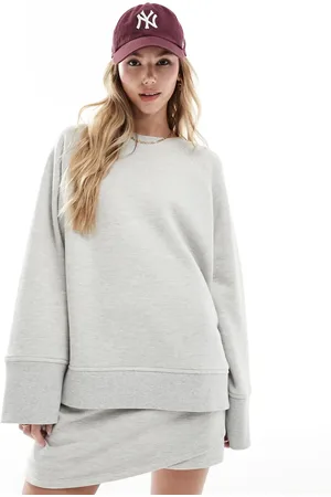 4th & Reckless Wide sleeve sweatshirt co-ord in marl