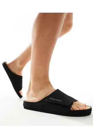 Original Penguin Velcro strap sandals in