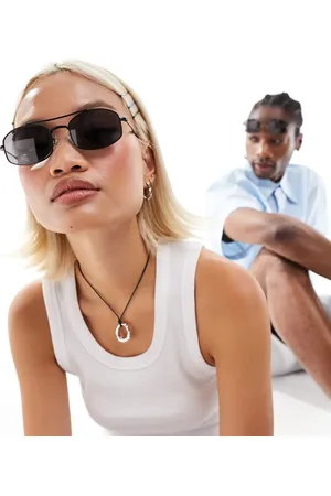 Ray-Ban Slim rectangle metal sunglasses in all