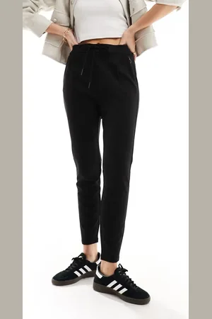 VERO MODA Jersey tie waist tapered trousers in