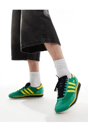 adidas SL 72 RS trainers in green and yellow