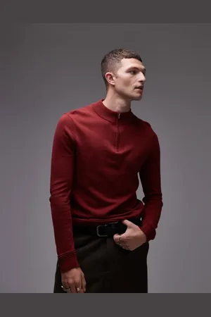 Topman Essential 1/4 zip jumper in