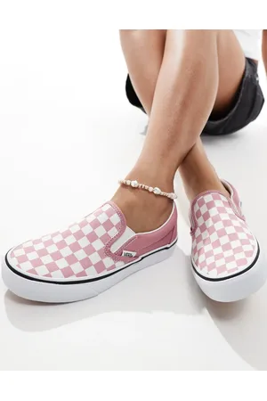 Vans Classic Slip-on checkerboard sneakers in and white