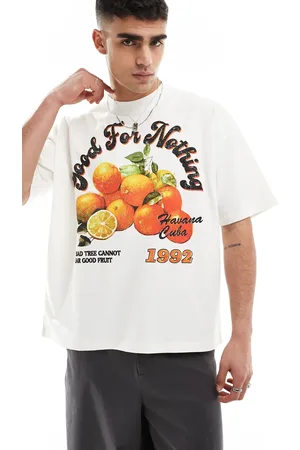 Good For Nothing Orange graphic t-shirt in