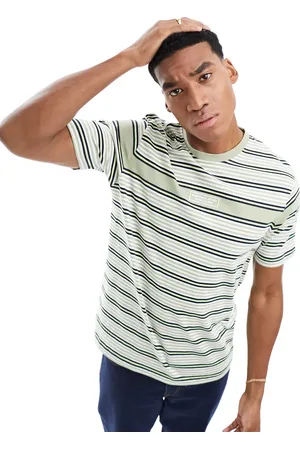 Marshall Artist Stripe short sleeve t-shire in beige