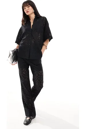 SELECTED Femme co-ord flared trouser in lace