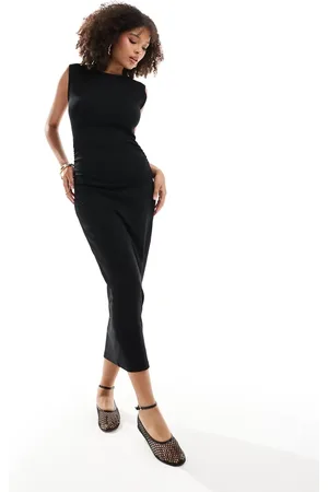 Pimkie Sleeveless ruched waist bodycon maxi dress in
