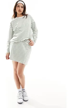 VERO MODA Jersey mini skirt co-ord in stripe