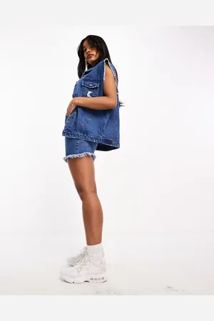 Karl Kani Logo denim vest jacket in