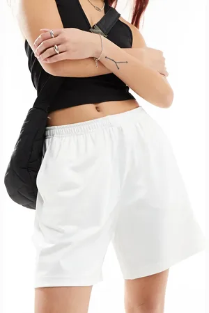 Weekday Ada track shorts with pull-on elasticated waistband in