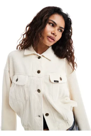 Lee Batwing cord Rider jacket in cream