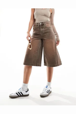 The Ragged Priest Overwashed denim jorts in