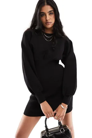 Y.A.S Y.A.S structured ribbed knitted jumper dress in